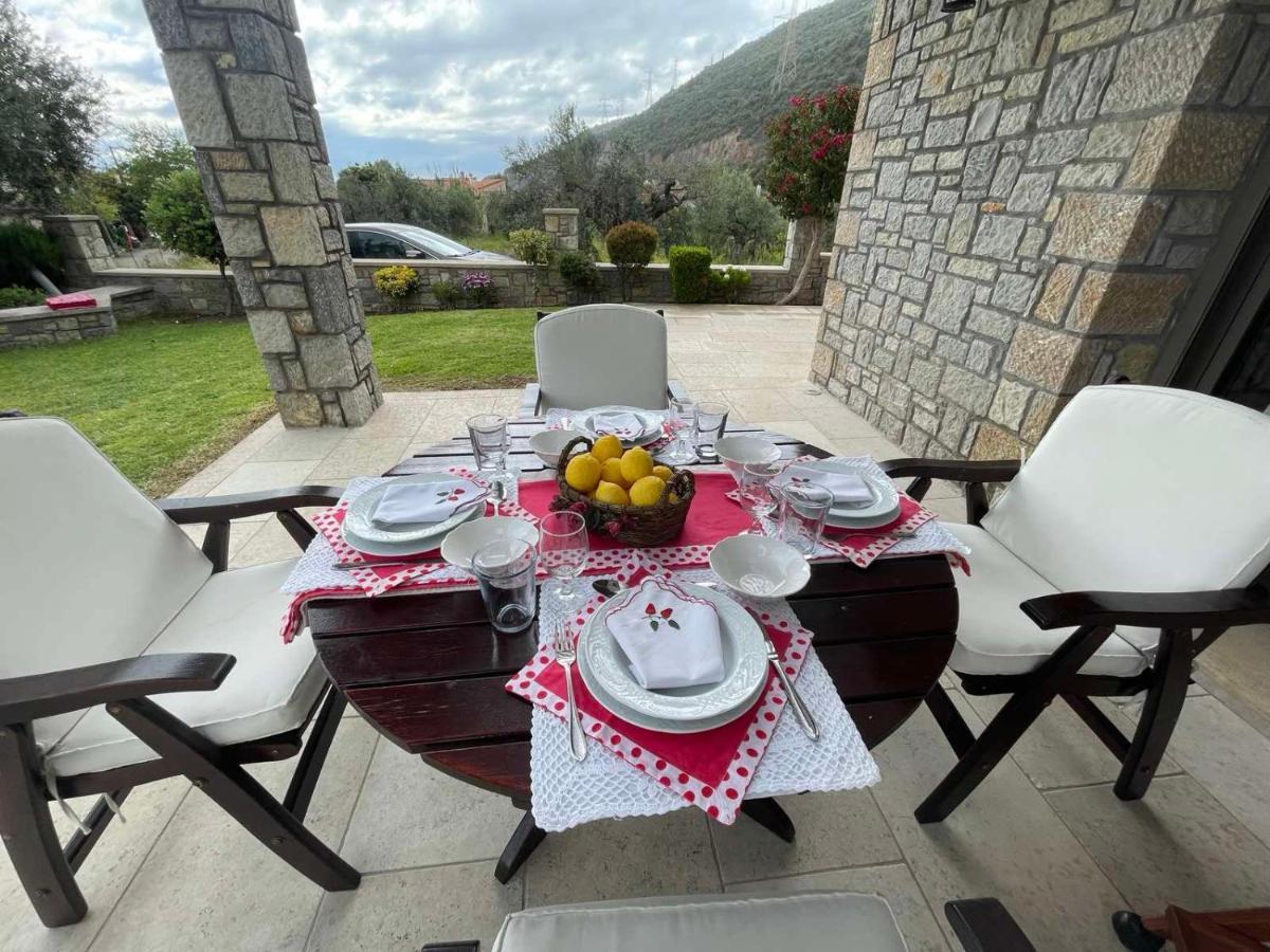 Вілла Seaside Retreat House Paralia Sergoulas Екстер'єр фото